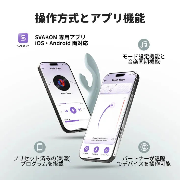 チカ 加熱ラビットバイブ SVAKOM