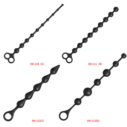 シリコンビーズ順序立てて引き出し、快感は蓄積されます