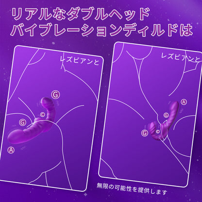 螺紋双頭ドラゴンリアルな両端振動ディルドは、レズビアンカップルと異性愛カップルに無限の可能性を提供します