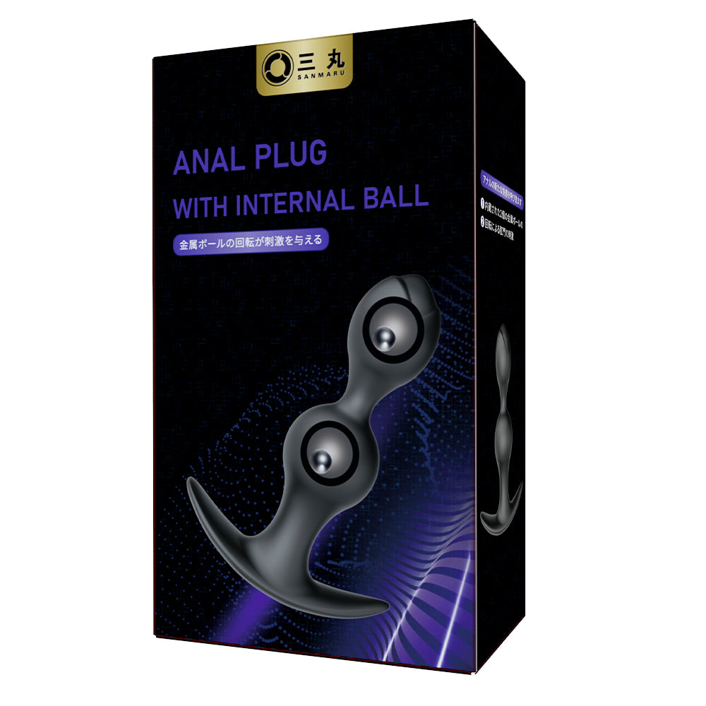 薔薇の形をしたボールアナルプラグ２個の内臓ボールが遠心力の原理で振動するためアナル内側をマッサージします