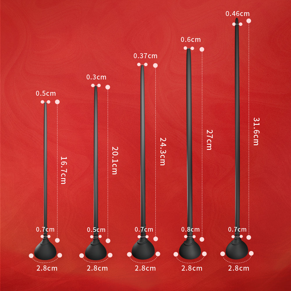 吸盤式尿道プラグ（5個SET）両手を自由にし、家でどこでもいつでも使用でき、尿道に新しい快感を提供されます。