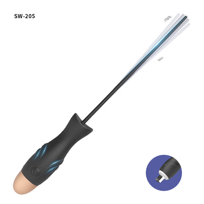 USB強震尿道プラグ ミニサイズで細身のデザインが禁断の深部に到達。強力な振動が尿道口を直接刺激し