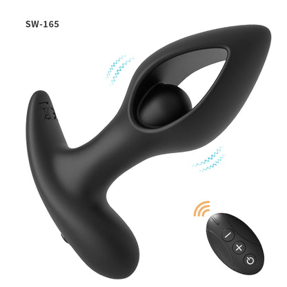 透かし彫りのアナルプラグリモコン操作、外出時の調教、羞恥心と快感が重なり合い、刺激が倍増する。