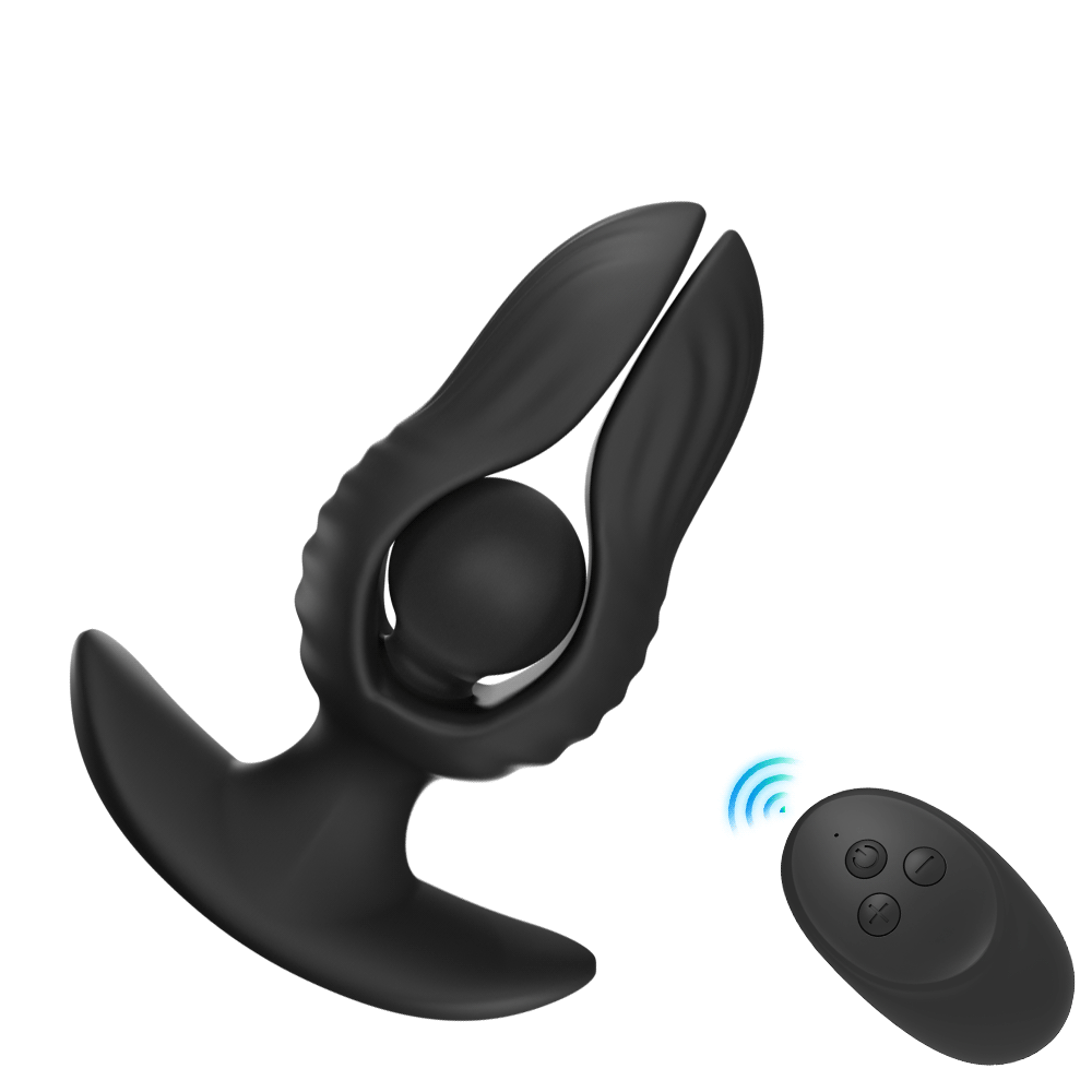 空気充填玉入りアナルプラグ膨張させて大きくし、思うがままにください