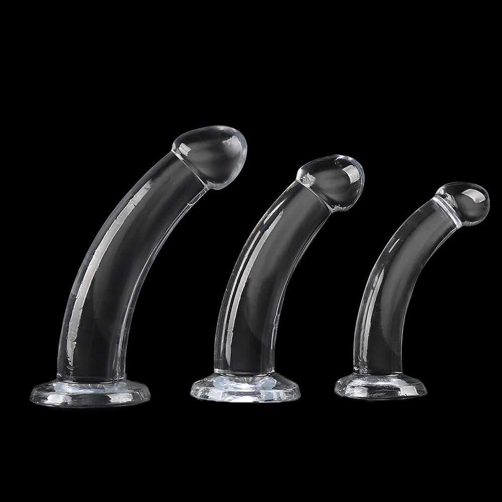 透明アナルプラグ人体に優しいデザインをしています