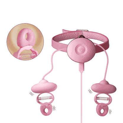 ダンス乳首クリップセット首輪と乳首挟みで両手を解放する