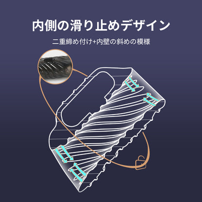 内部振動のペニススリーブ内側の滑り止めデザイン