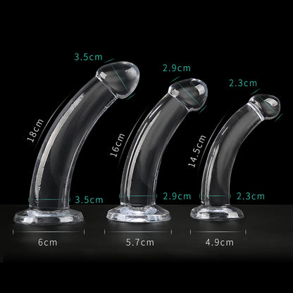 透明アナルプラグ人体に優しいデザインをしています