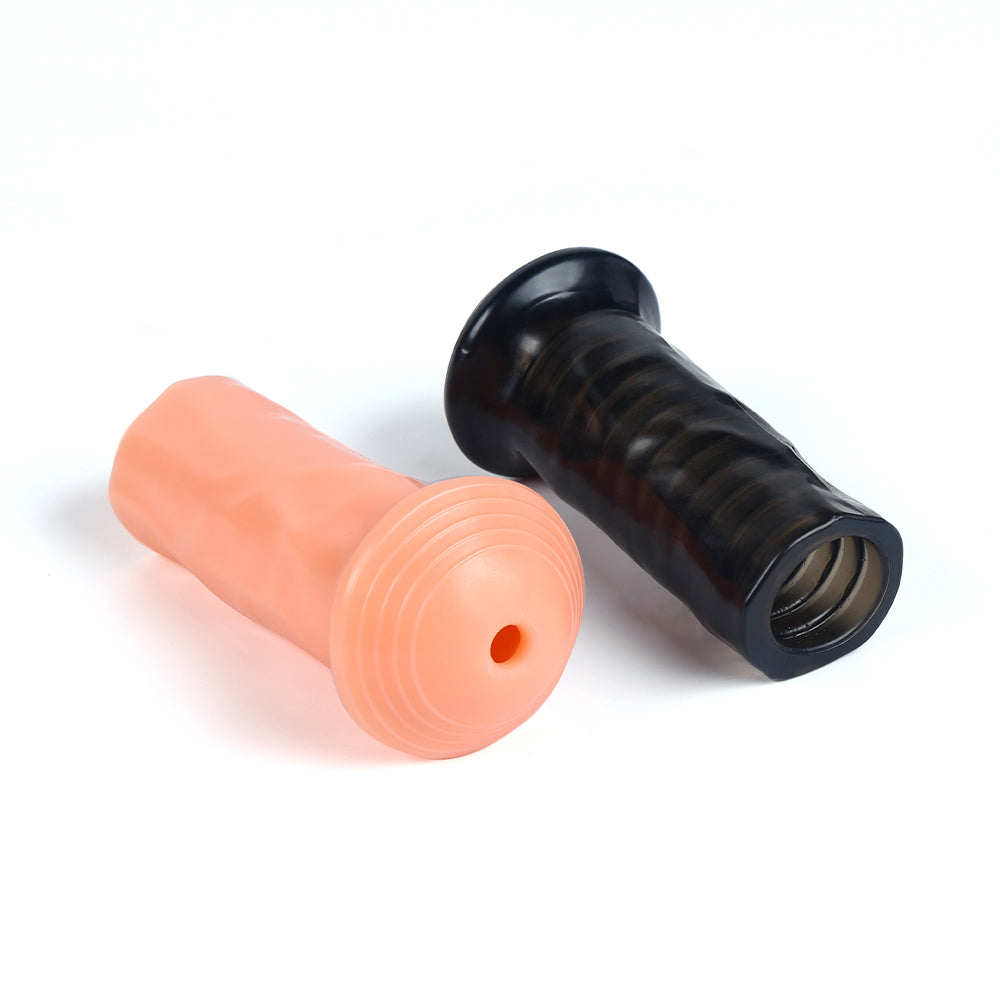 キノコ形サック亀頭を隠すことによって過敏度を下げる