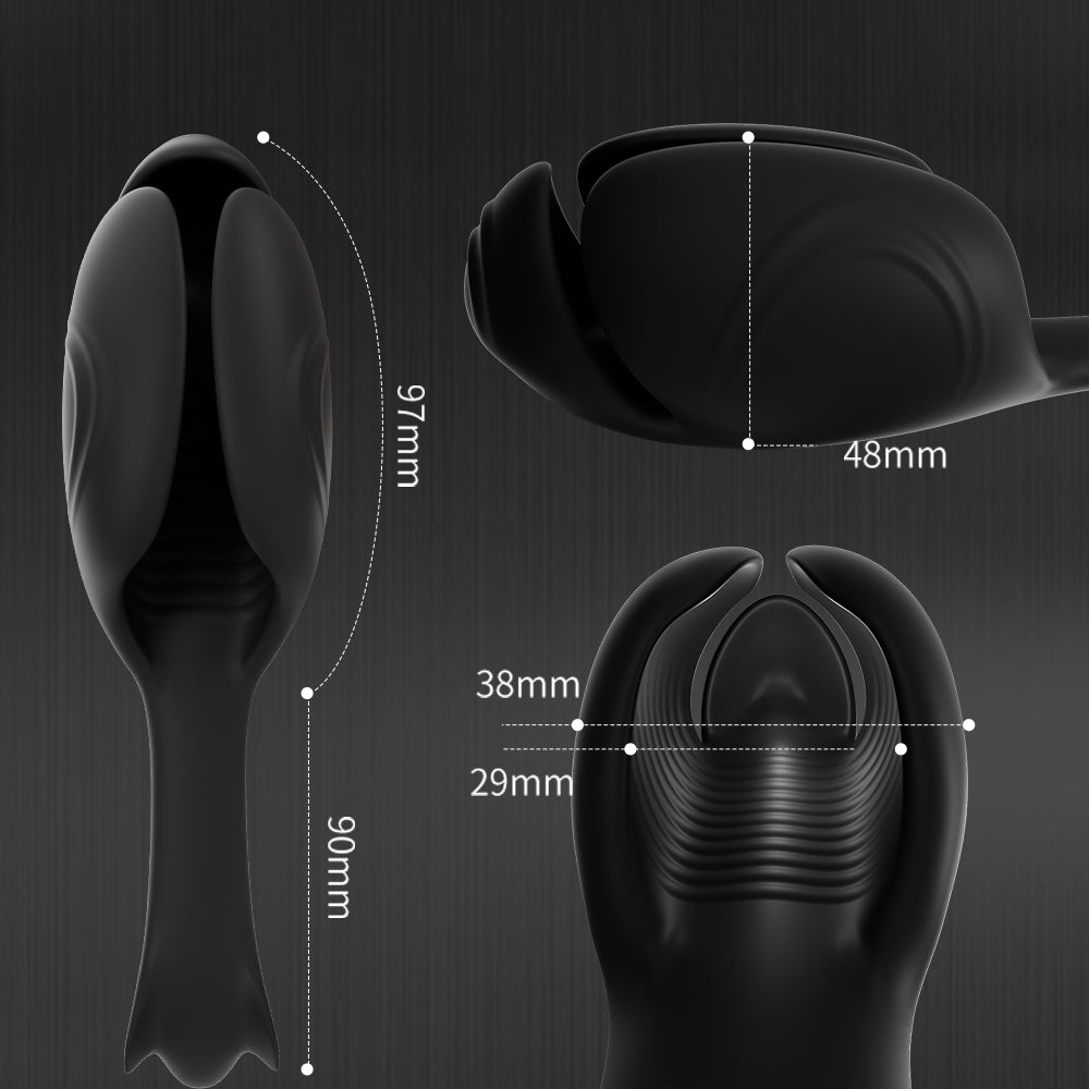 三枚舌トレーニング器 デュアル振動モーター、上下同時振動