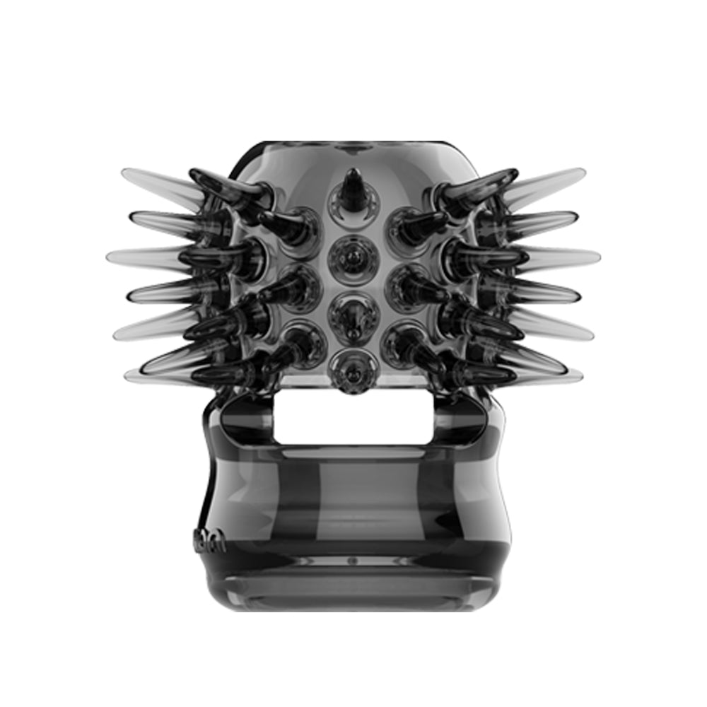 ハリネズミリング360°から突起による刺激を与える