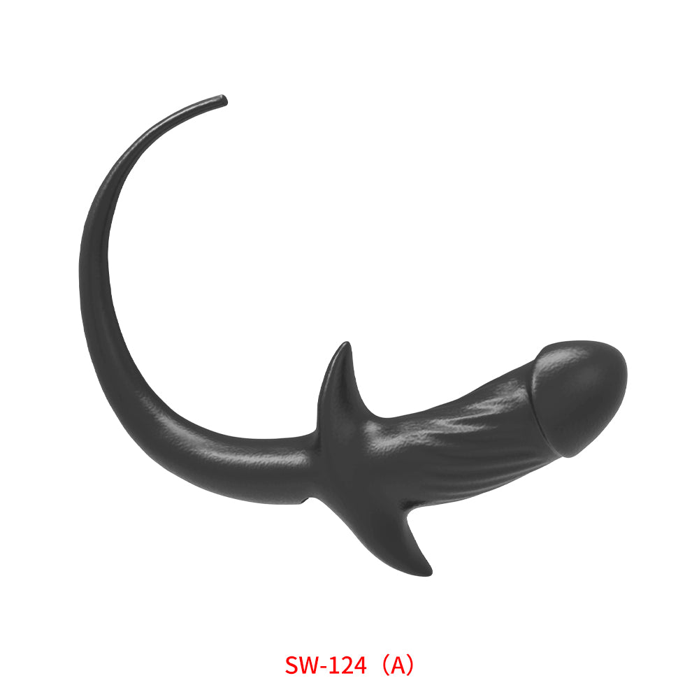 尻尾付アナルバイブリアルなペニス形状