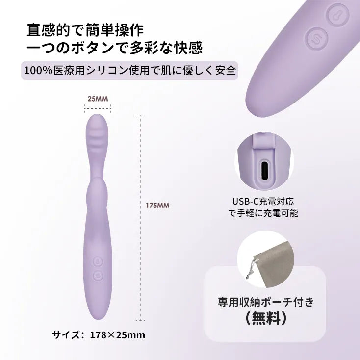 シシプラス２ 内外同時の細いラビット SVAKOM