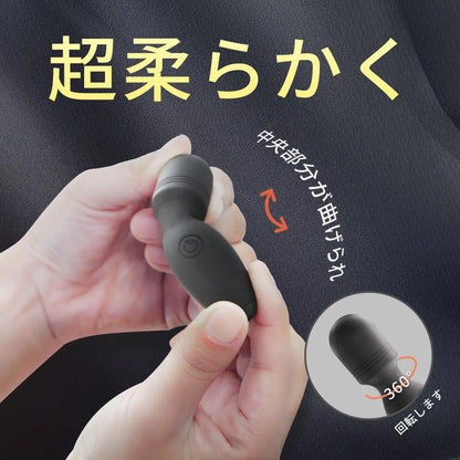 ヒョウタン形ミニ電マ 強力振動 10モード 防水 USB充電 小型バイブ クリト 強力振動 Minhodo