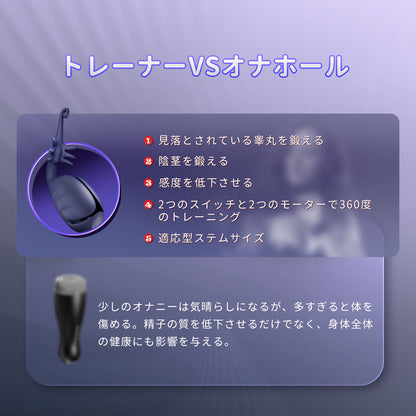 デビルトレーナー 18禁 持久力アップ 早漏防止 感度低下トレーニング 睾丸・陰 持久力アップ Minhodo