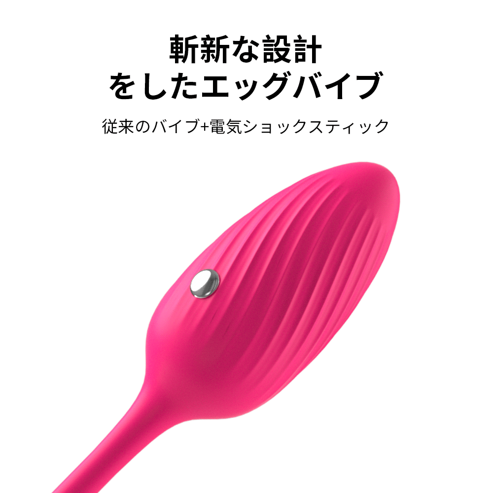 電撃バイブ 電気ショック エッグ型ローター 10種振動モード 低周波刺激 BDS 電気ショック Minhodo