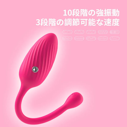 電撃バイブ 電気ショック エッグ型ローター 10種振動モード 低周波刺激 BDS 電気ショック Minhodo
