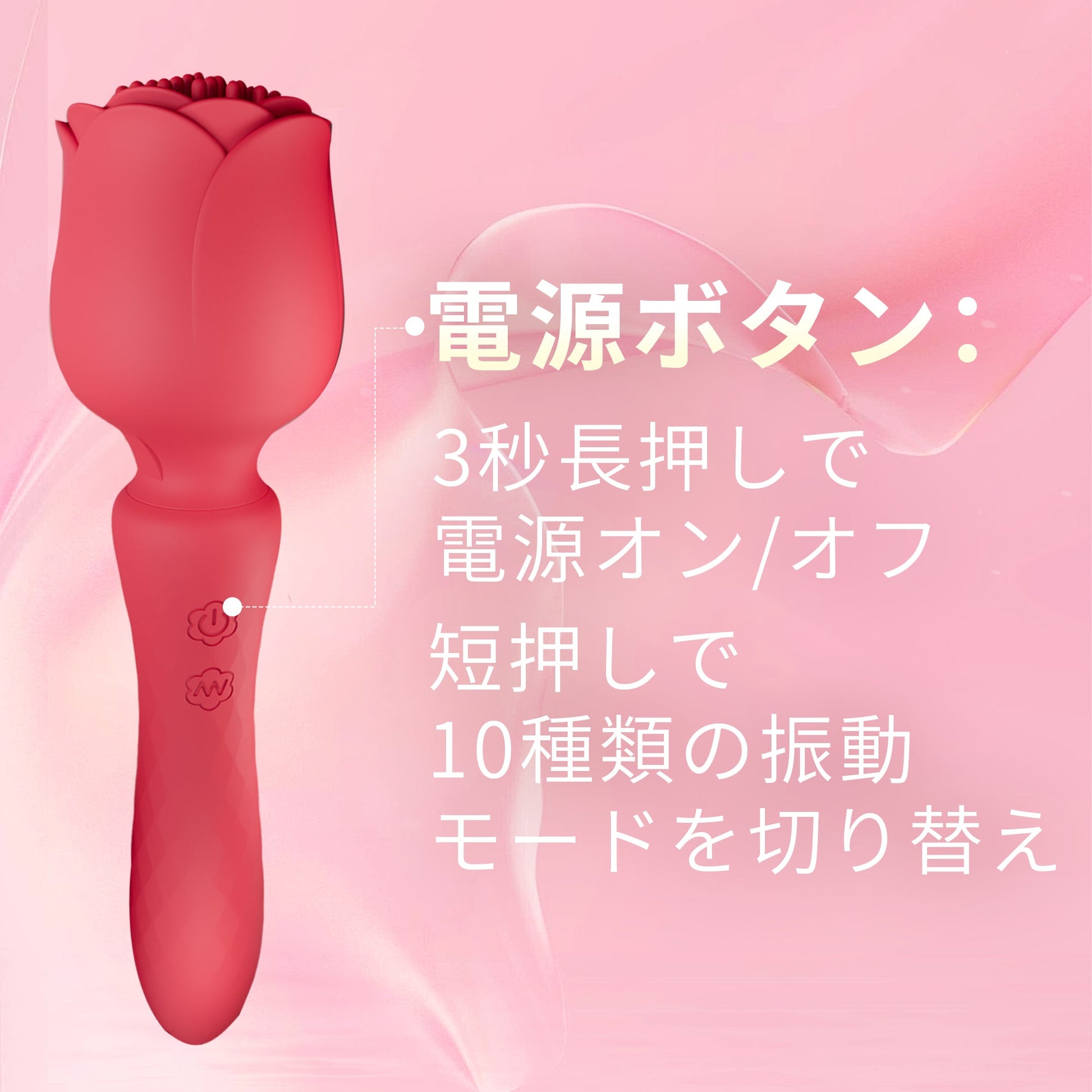 花芯ダブル振動バイブ 18禁 360°回転ヘッド 挿入型 10種振動モード Gス 360°回転ヘッド Minhodo