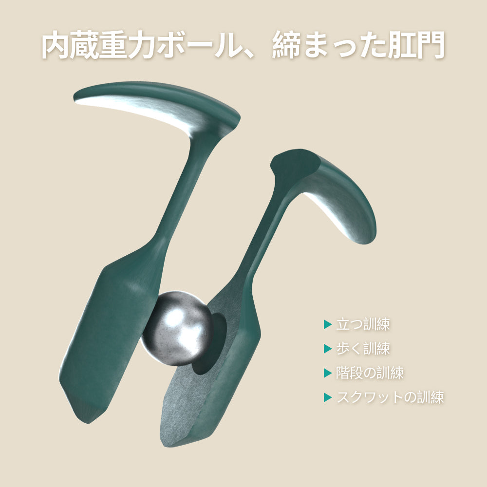重力式 アナルプラグ 3サイズ展開 内蔵重力ボール 括約筋トレーニング 18禁  アナルプラグ Minhodo