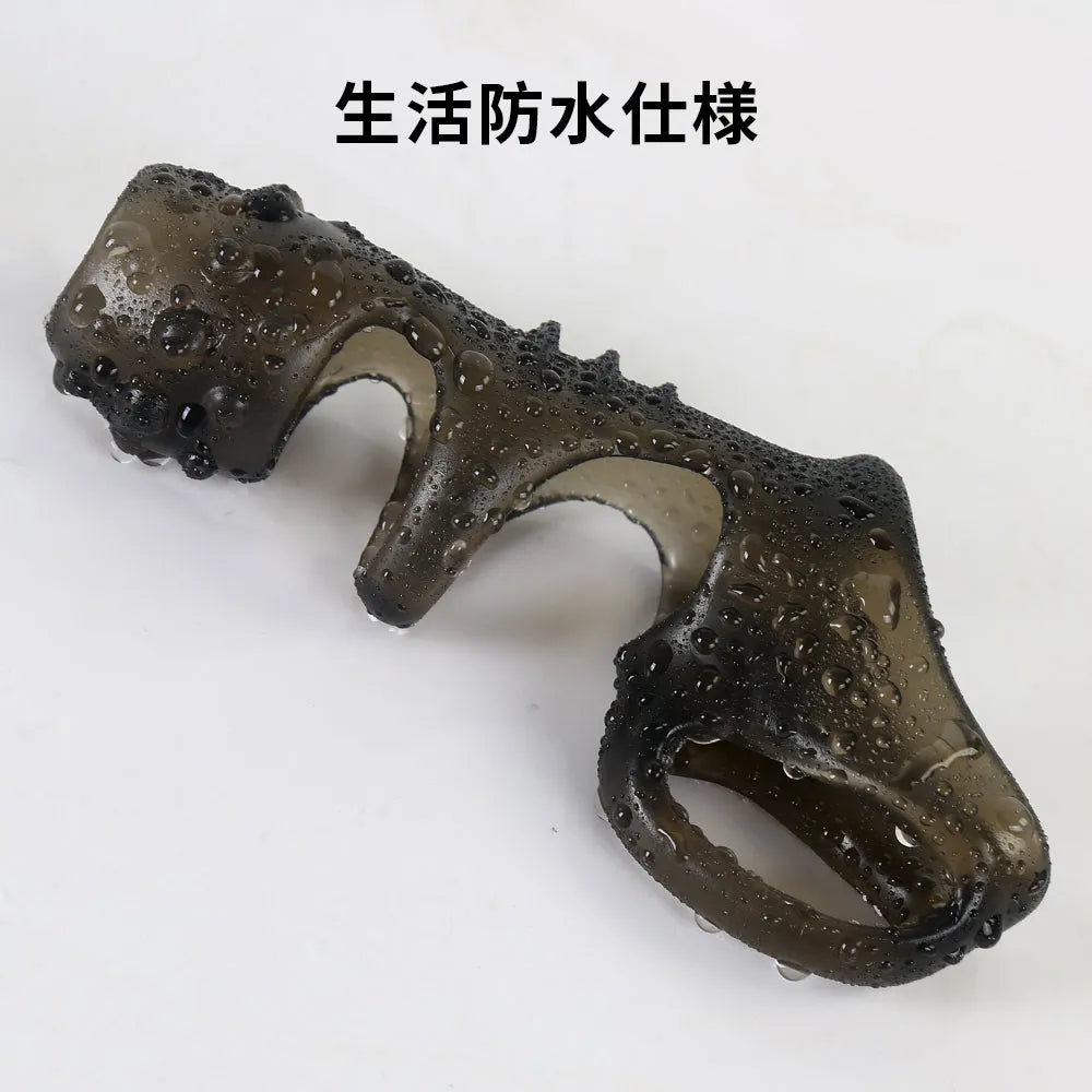 イボ付き ペニスサック 玉袋締め付け 早漏防止 18禁 持続力アップ 亀頭ハーフ ペニスサック Minhodo