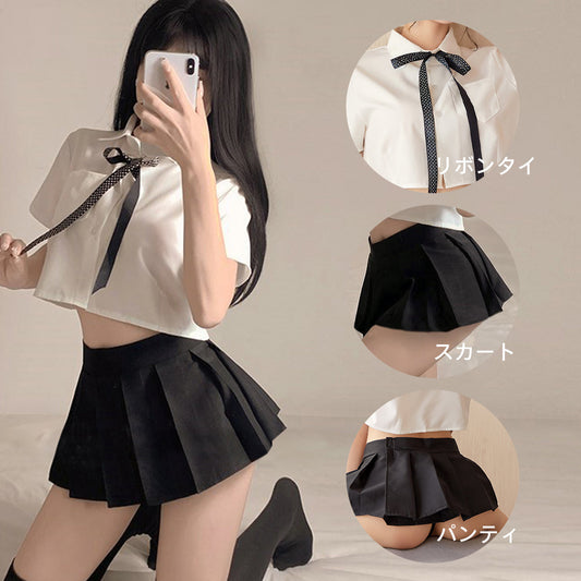 純情な美少女風JK制服 コスプレ セクシー ランジェリー 過激 可愛い 女子高生 コスプレ Minhodo