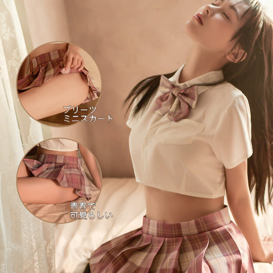 JK制服コスプレランジェリー｜セクシープリーツスカート 女性用 女性用 Minhodo