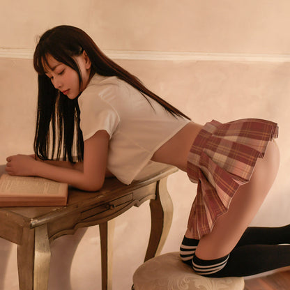 JK制服コスプレランジェリー｜セクシープリーツスカート 女性用 女性用 Minhodo