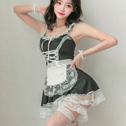 キッチンメイド コスプレ セクシーランジェリー メイド服 可愛い過激 エプロン  コスプレ Minhodo