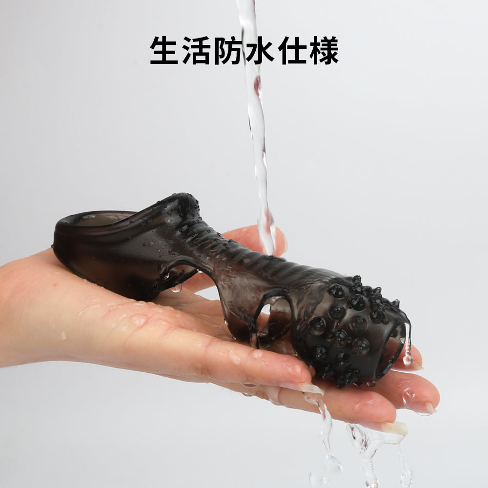 ブラックツノサック 亀頭刺激