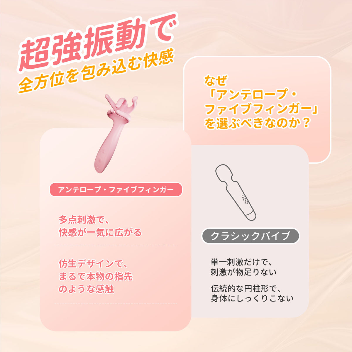 羚羊の五爪電動バイブ フィンガーバイブ