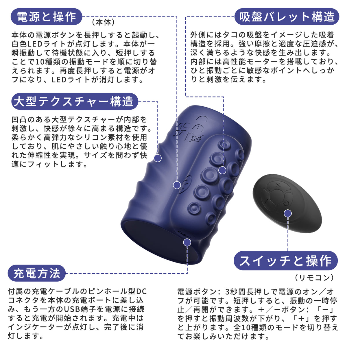 バイブレーションサック 吸引カップ