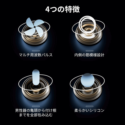 三枚舌トレーニング器 デュアル振動バイブ 上下同時振動 10モード 亀頭チン玉刺 デュアル振動バイブ Minhodo
